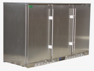 Rhino 3 Door Triple All Stainless Steel Bar Fridge - Rhino All Stainless Steel 3 Door Bar Fridge