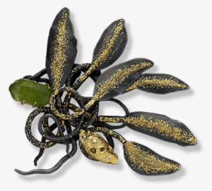 Plant Viiplatinum,18k Gold,24k Gold, - Butterfly