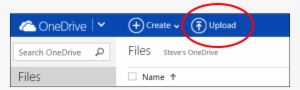 Upload A Document Or Picture To Onedrive - Onedrive