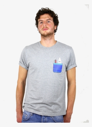 Rapanui Mens T-shirt Pocket Print Design In Athletic - Pocket