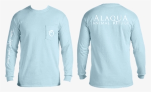 Long Sleeve Pocket T-shirt - Chambray Comfort Colors Pocket Long Sleeve