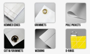 Vinyl Print Features - Vinyl Banner Pole Pockets
