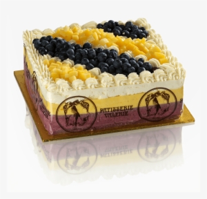 Fresh Handmade 6" Mango & Blackcurrant Mousse Order - Cake