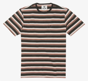 Noser Pocket Knit Tee - Green And Black Striped Shirt