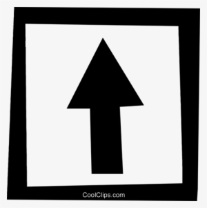 Sinais De Trânsito Com Setas Livre De Direitos Vetores - Up Arrow In Box