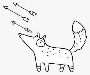 Desenho De Zorro E Setas Para Colorir - Zorro Para Dibujar