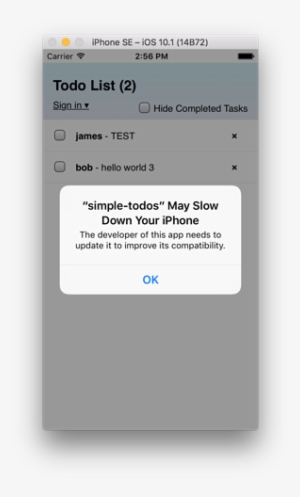 "<app Name> May Slow Down Your Iphone" Message On Ios - Push Notification Permission Alert