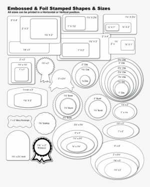 We Offer A Large Selection Of Shapes And Sizes For - Foil Stamping ...