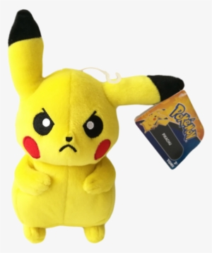 angry pikachu plush