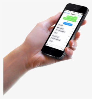 Extract Sms, Imessage Messages & Whatsapp History - Hand With Phone Png