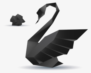 Similar Ability - Black Swan Origami Png