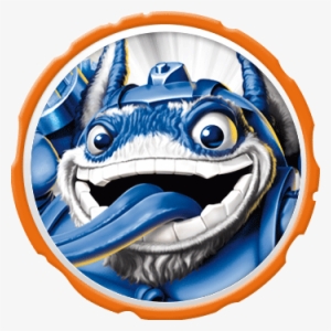 Power Blue Trigger Happy Icon - Activision Skylanders Superchargers Skylander - Duble