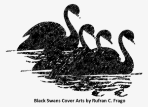 101916-black Swans1 - Custom Blue Swan Silhoutte Throw Blanket