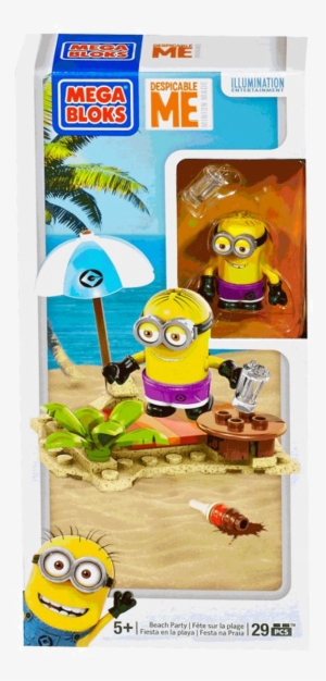 Mega Bloks Despicable Me Beach Party Set - Despicable Me Minions Party Pack