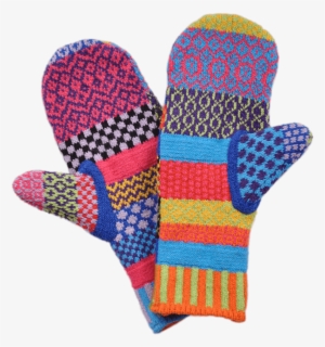 Colourful Mittens - Woolen