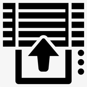 This Is An Icon Showing Instructions On How To Operate - Blind Curtain Icon