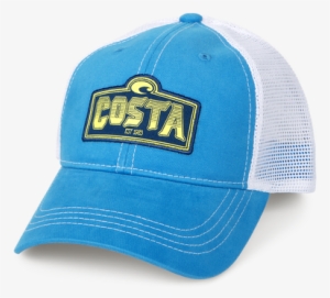 Ha46 Costa Blue Angle1 - Costa Shield Trucker Hat Blue Ha46b