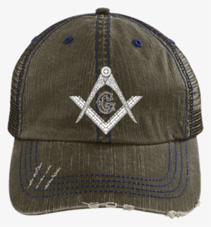 Square & Compass Trucker - I'm Under Construction Distressed Trucker Cap