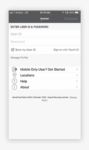 Log In To The App - Vancouver