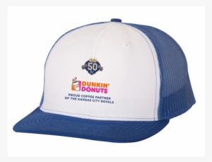 Dd/royals 50th Anniversary Trucker Snapback Baseball - Dunkin Donuts Hat Png