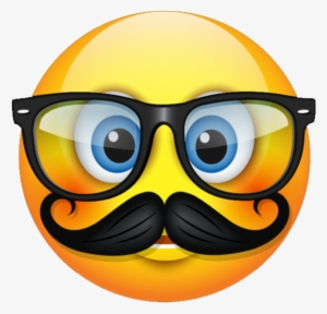 Everyday Emojis - Emoji With Moustache And Glasses