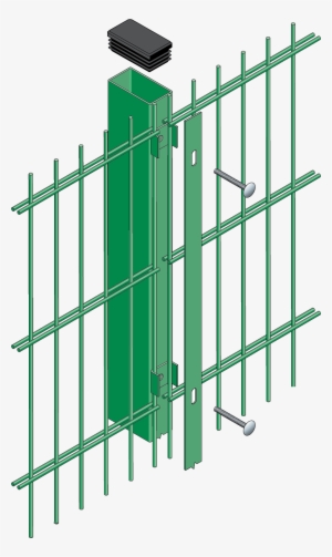 Double Wire Mesh Fencing Dulok - Flat Double Wire Fence