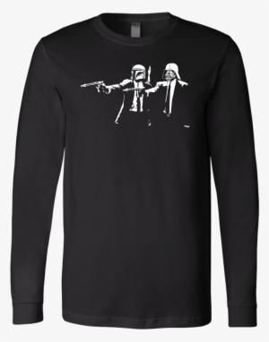 Boba Fett & Darth Vader As Jules & Vincent From Pulp - Long Sleeve Shirts Png