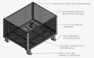 Custom Full Wire Baskets Manufacturing - Wire Basket For Construction