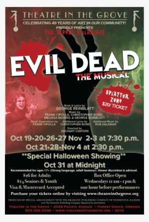 Finalevil Dead Poster Evil - Theatre In The Grove
