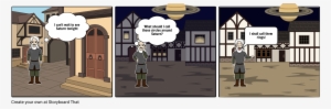 Galileo Discovering Saturn's Rings - Cartoon