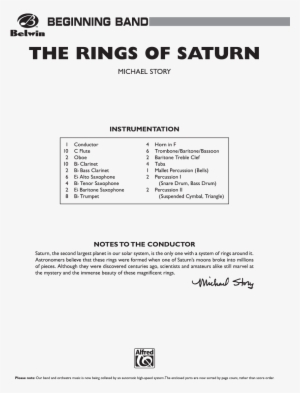 Rings Of Saturn Thumbnail - Sheet Music Flute Jingle Bones