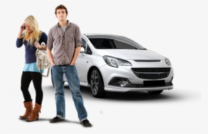 Compare Young Driver Car Insurance - Car With Driver Png