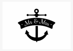 Mr & Mrs Anchor Bookami® Silhouette - Mr And Mrs Anchor