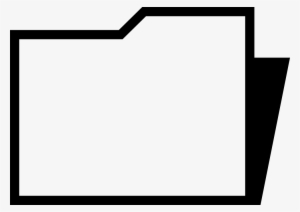 Folder Outline With Shadow Comments - Folder Outline Png