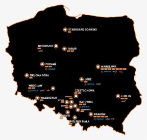 In Poland, Cinema City Operates 34 Cinems Located In - London Boroughs Vector Map