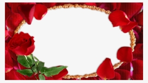 Molduras Dia Dos Namorados Em Hd E Fullhd - Moldura Com Rosas Vermelhas