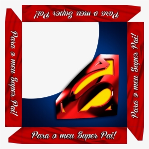 Caixa De Bombom Dia Dos Pais Super Pai - Superman Logo