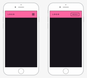 Hamburger Icon Versus Menu Button - Menu Bar Mobile Design