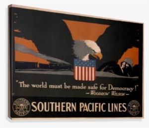 1918 Southern Pacific Lines Vintage Travel Poster Canvas