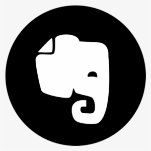 Evernote Black Icon, Social, Media, Icon Png And Vector - Evernote Icon