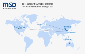 国外销售市场,brightstar Company Profile,waterpoof Led Drivers,dimmable - Map Of World With Country Name Vector