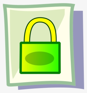 Padlock Lock Green - Clip Art
