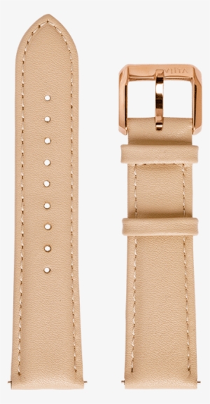 Watch Strap Leather Smooth Rosé 20mm - Strap