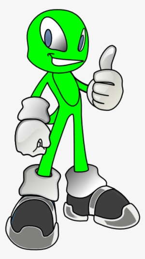 How To Set Use Green Alien Clipart - Cartoon