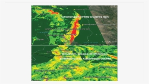 Google Earth Map Showing Erosion In Cherenganyi Hills - Atlas