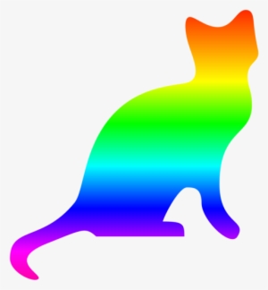 Transparent Tumblr Rainbow Cat Pictures To Pin On - Cat Transparent Rainbow