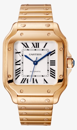 Santos De Cartier Watchmedium Model, Automatic, Pink - Santos De Cartier