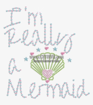 Cute Mermaid Beach Shell Hotfix Rhinestone Transfer - Mermaid Beach, Queensland
