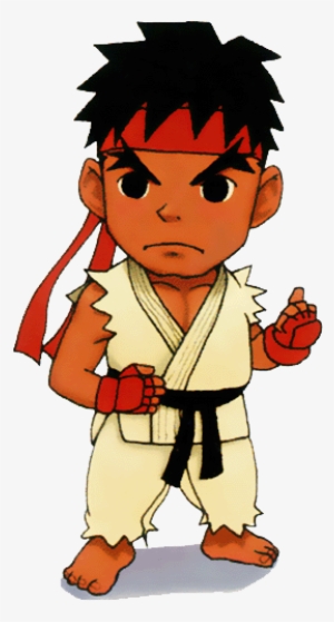 Street Fighter Clipart 1987 Ken - Street Fighter Ryu Cartoon