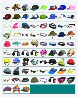 Headgear Icons Splatoon Cosplay, Video Game Sprites, - All Headgear In Splatoon 2